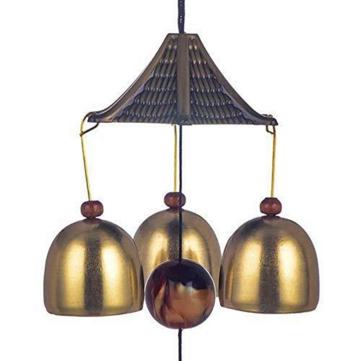 WINDSPIEL Elefantenfisch Feng Shui 40 cm - Bronzefarben, Metall (40/6/2.8cm)