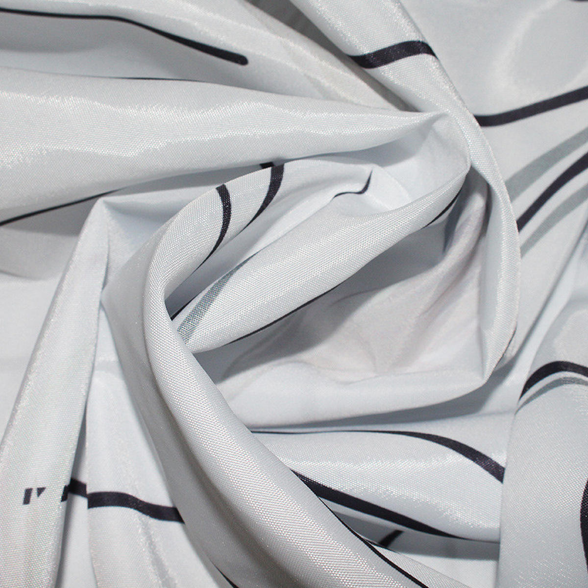 DUSCHVORHANG 180 x 200 cm Polyester schnell trocknend wasserdicht maschinenwaschbar Badezimmer - Weiß, Textil (180/200cm) - MCBOSON