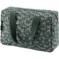 KOSMETIKTASCHE Cord Grün-a 30 cm - Grün, Textil (18/2/26cm)