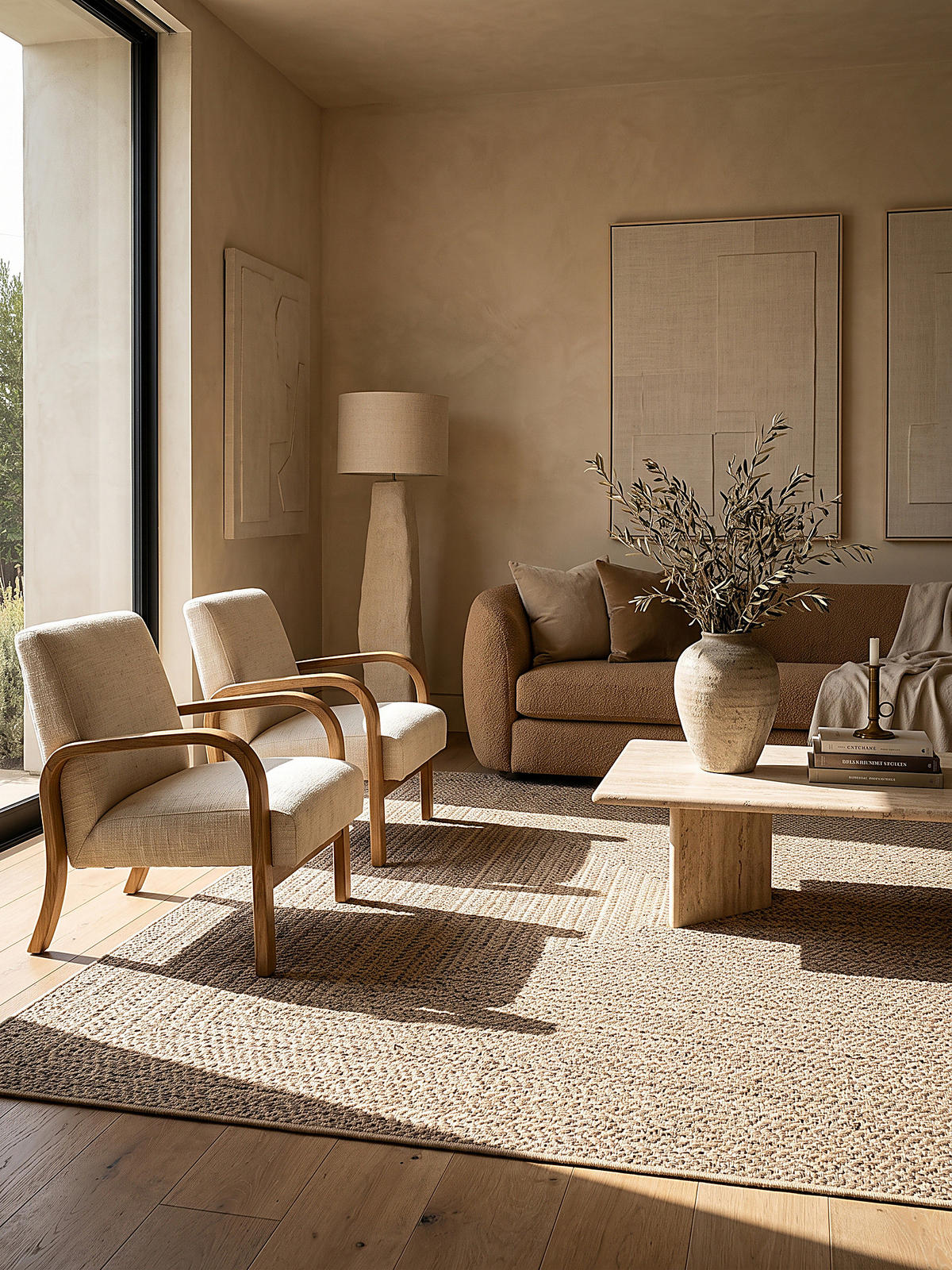 TEPPICHLÄUFER Bordüre CORDEV Polypropylen Natur 60 x 180 cm - Beige, Textil (60/180cm) - KADIMA DESIGN