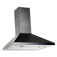 DUNSTABZUGSHAUBE GCH C 147 BL 5 + Umluftset, 50 cm Schwarz - Schwarz, Metall (50/87/47cm) - Gurari