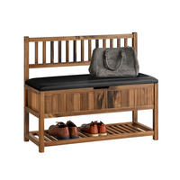 SCHUHBANK Vintage - Braun, Holz (90/75/35cm) - SoBuy