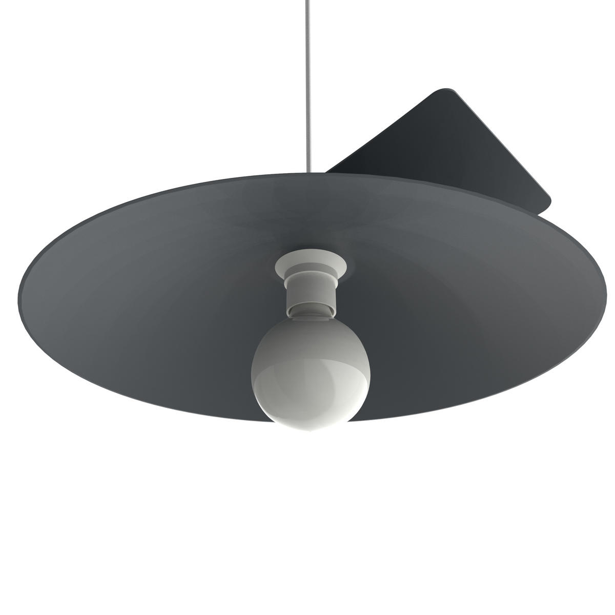 HÄNGELEUCHTE Miller D40 - Anthrazit, Metall (40/34/9cm) - Lumicom