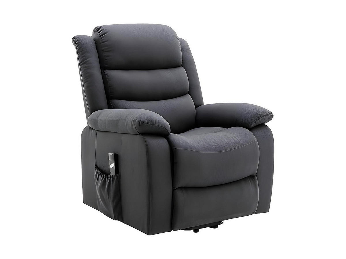 RELAXSESSEL Fernsehsessel - Stoff - Anthrazit - NADINE - Anthrazit, Textil (94/111/86cm) - Vente-Unique