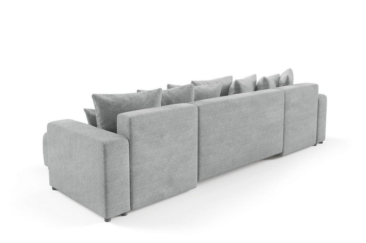 WOHNLANDSCHAFT mit Schlaffunktion Grau - Grau, Textil (318/88/145cm) - Furnisell