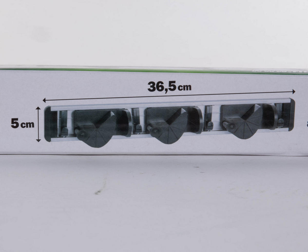 BÜRSTEN- UND MOPPHALTER Ribimex 38 cm - Anthrazit, Metall (6/4.5/38cm)