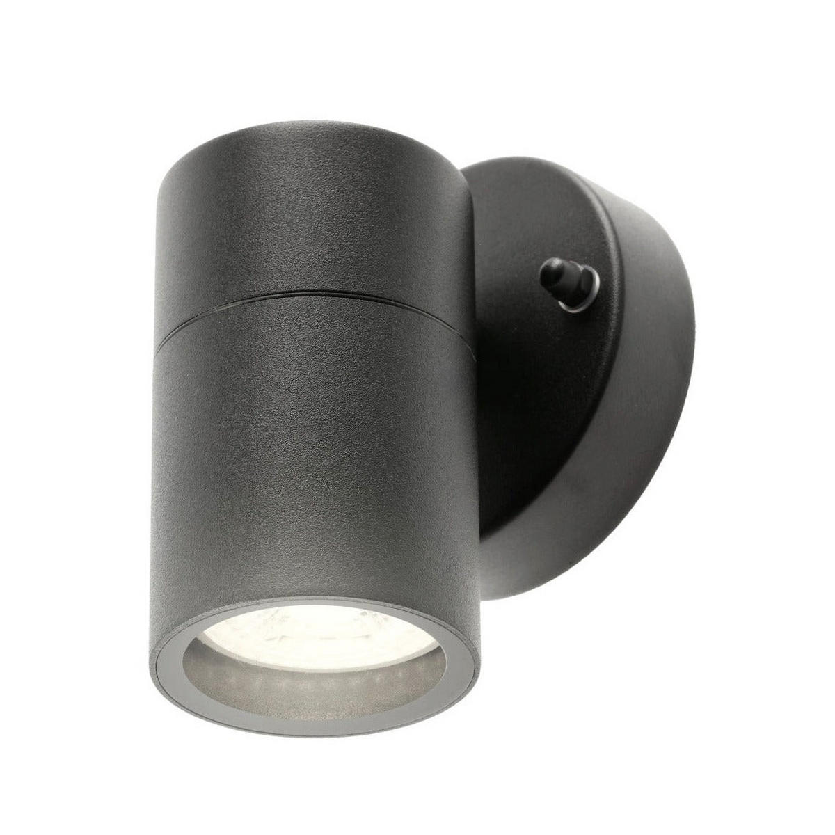 AUSSENWANDLEUCHTE LEON Schwarz Edelstahl GU10 runter IP44 - Schwarz, Metall (9/12/8.5cm) - CGC Europe