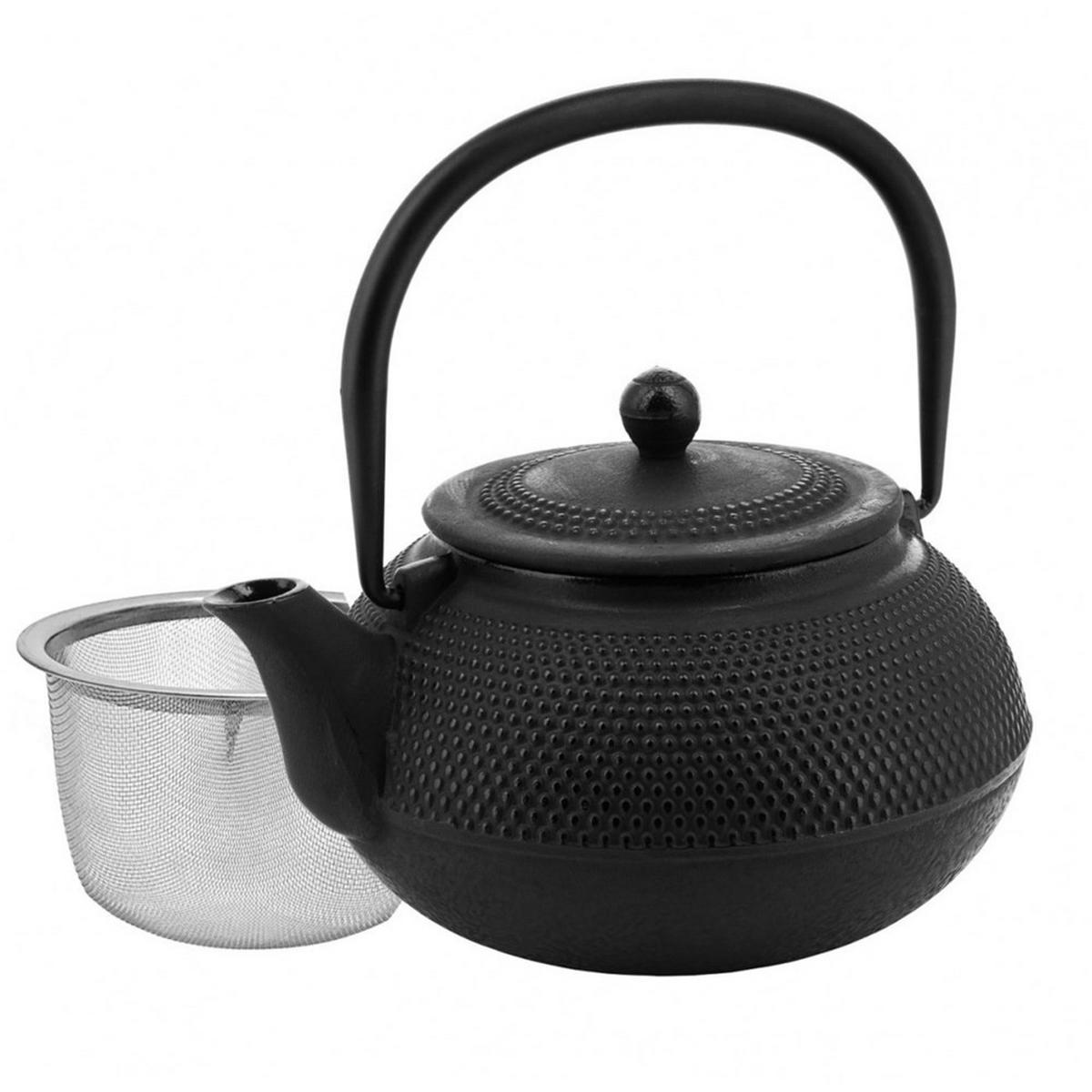 TEEKANNE Schwarz 15.5/15.5/17 cm KH3331 - Schwarz, Metall (0.85L) - Kinghoff 