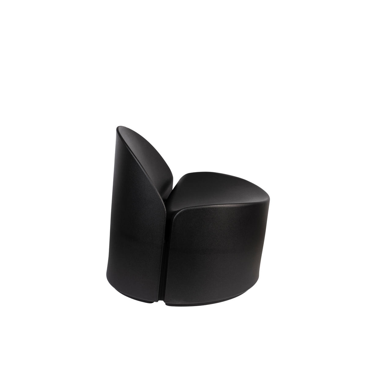 SESSEL Bloom Schwarz/Schwarz - Schwarz, Kunststoff (69/70/72cm) - Zuiver