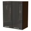KÜCHENHÄNGESCHRANK Essen W3/60 Graphit Hochglanz / Lava Matt 60 / 32,5 / 72cm - Dunkelgrau/Graphitfarben, Holz/Holzwerkstoff (60/72/32.5cm) - Feldmann-Wohnen