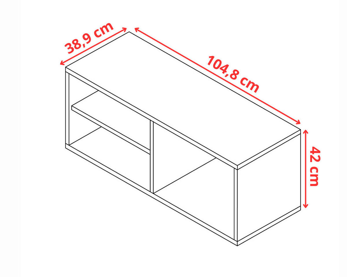 DREHTÜRENSCHRANK EDEN MIT AUFSATZ 2D weiß - Weiß, Holzwerkstoff (105/247/39cm) - Kier Furniture