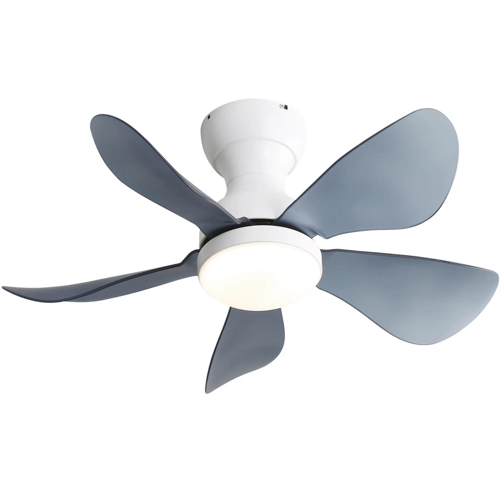 DECKENVENTILATOR 29Zoll Weiß LED Licht 5 ABS Flügel DC Motor - Weiß, Kunststoff (73.66/73.66/29.97cm) - CASIVA