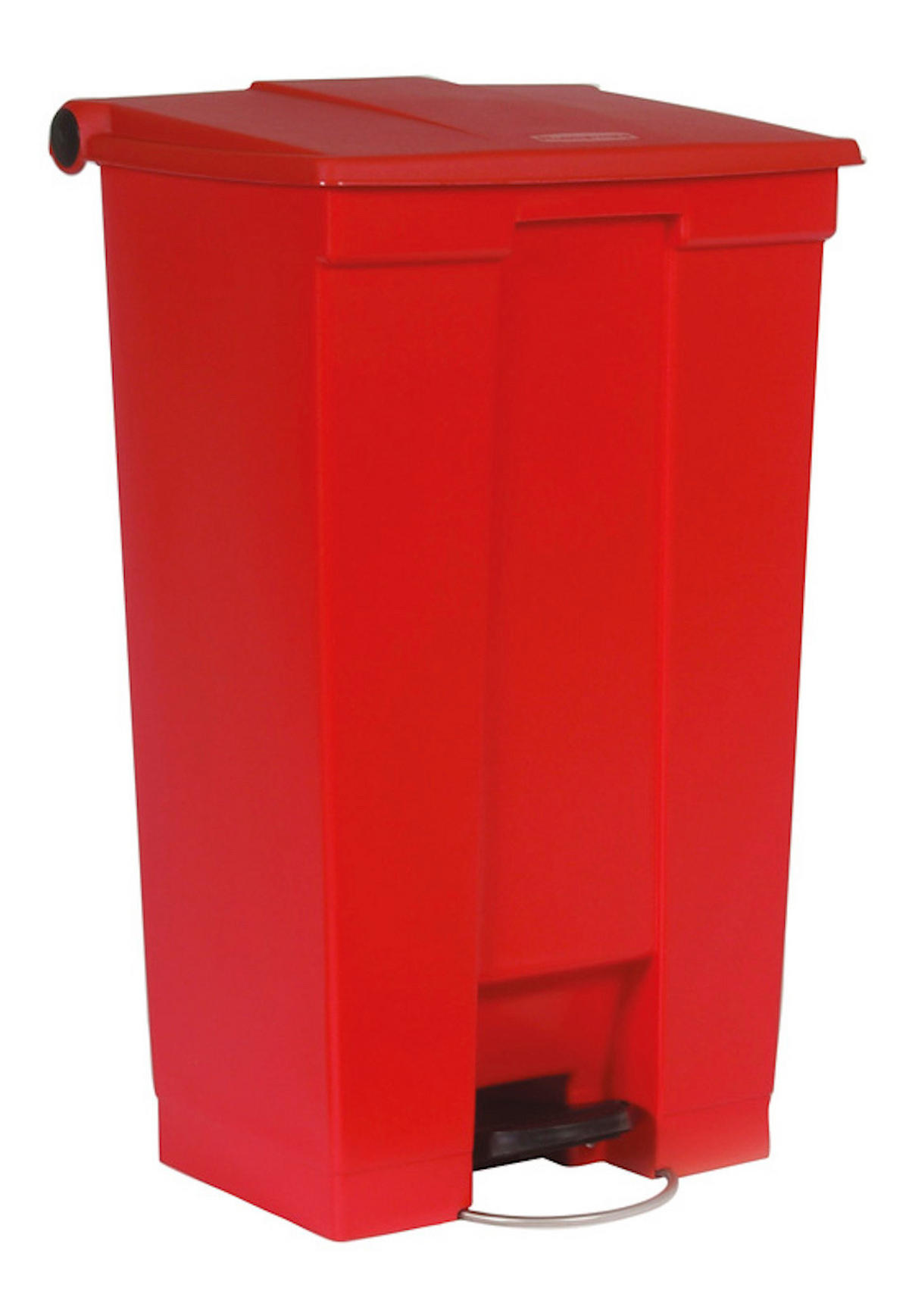 MÜLLEIMER Robuster Pedaleimer 87 Liter 82,6 x 41 x 50,2 cm Aus Konformen Polyethylen Rot - Rot, Metall (41/82.6/50.2cm) - PROREGAL