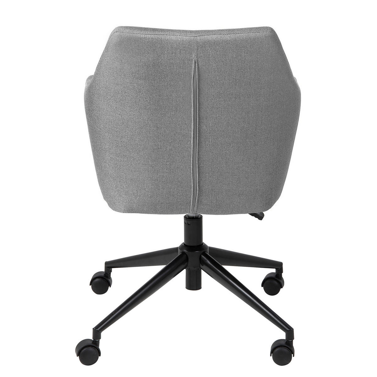 BÜRODREHSTUHL - Greige/Schwarz, Textil/Metall (58/95/58cm) - home24