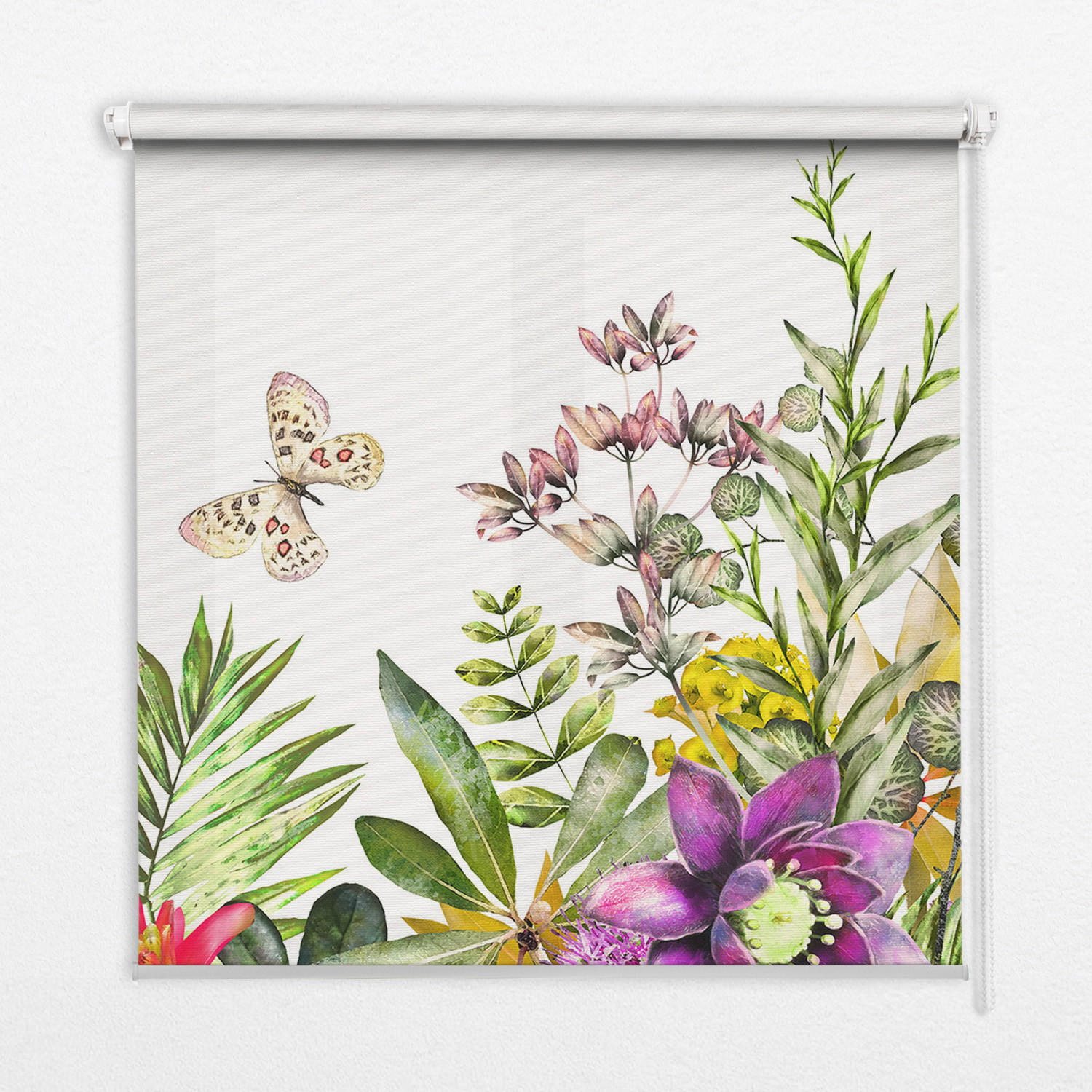 TULUP VNITŘNÍ roleta - okenní roleta - roleta - 80x140 cm - Květiny