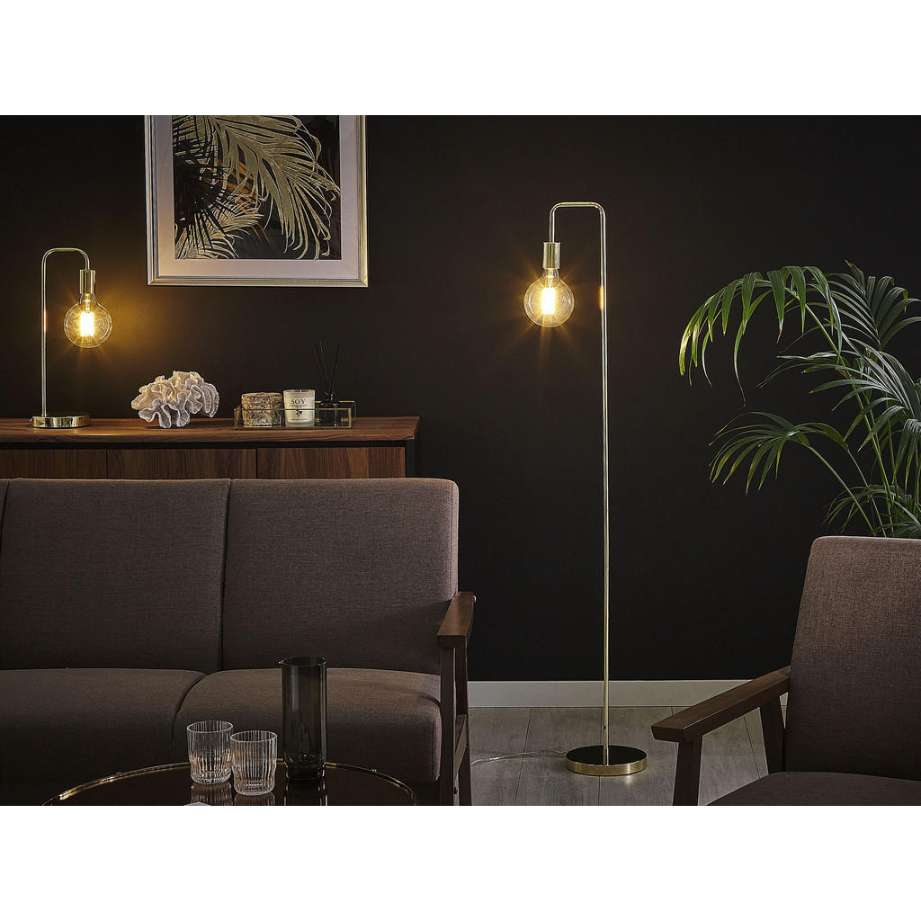 Thumbnail - Beliani Stehlampe, Metall, E27, 20x140x14 cm, Lampen & Leuchten, Innenbeleuchtung, Stehlampen, Stehlampen