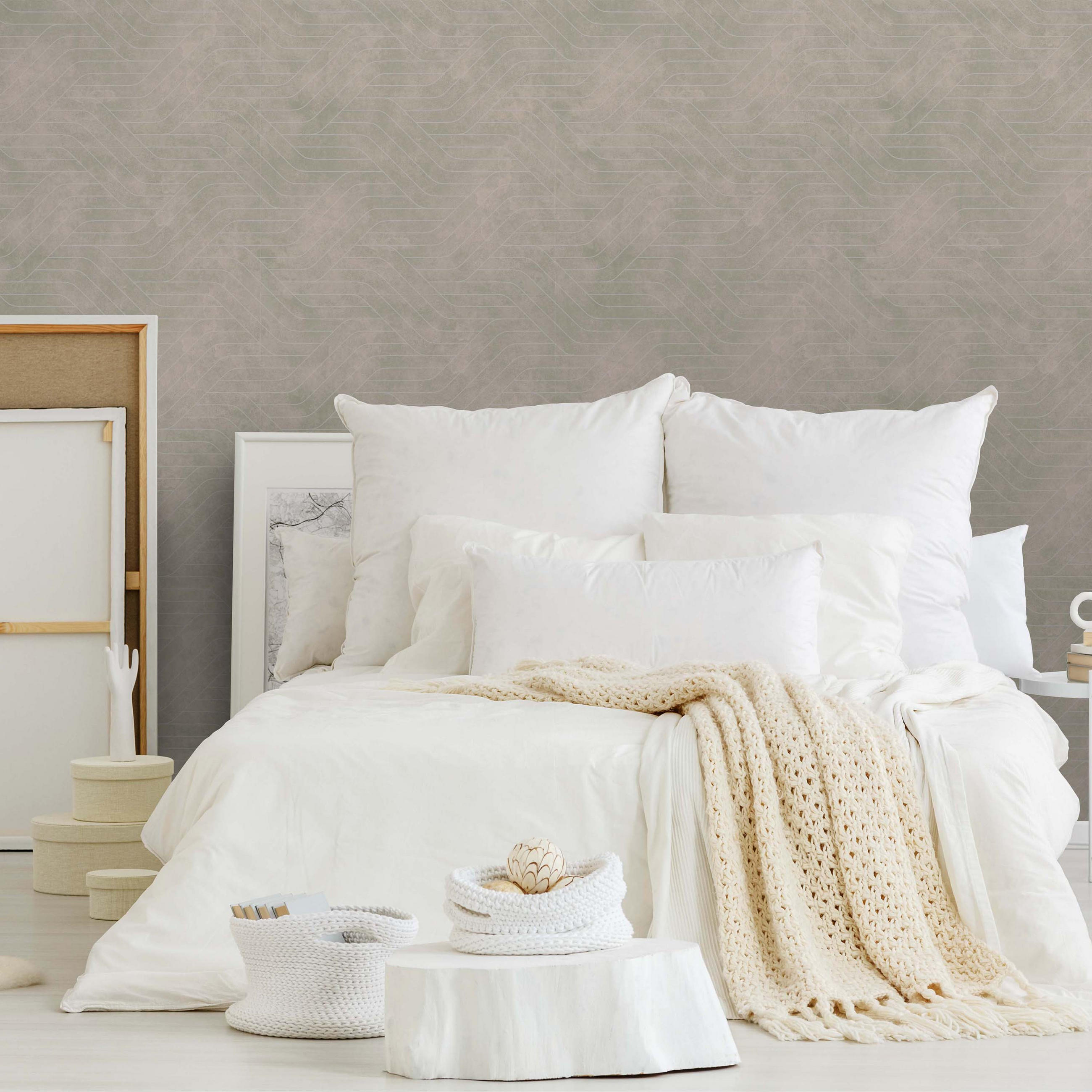 VLIESTAPETE - Danea Grey - Creme/Weiß, Papier/Kunststoff (53/1000cm) - Superfresco Easy