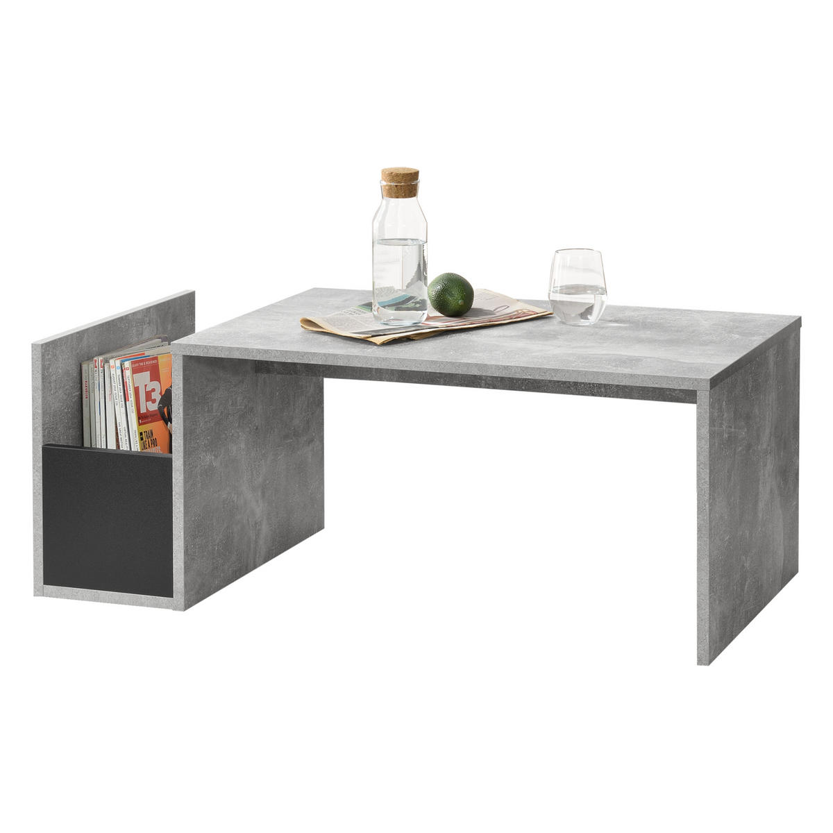 COUCHTISCH Bollnäs 90/45/35 - Grau, Holzwerkstoff (45/90/35cm) - [en.casa]