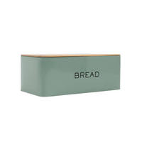 BROTKASTEN Kine Pistazie 30/18 cm - Grün, Metall (18/12/30cm) - Homla