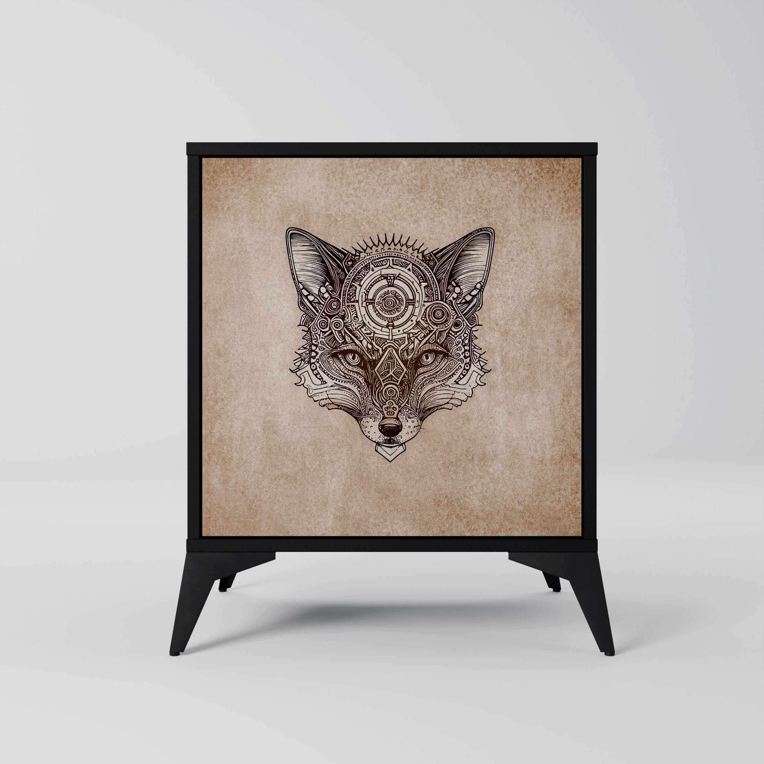 SpaceRebels Sideboard Schwarz 57.5x70.5x42 cm