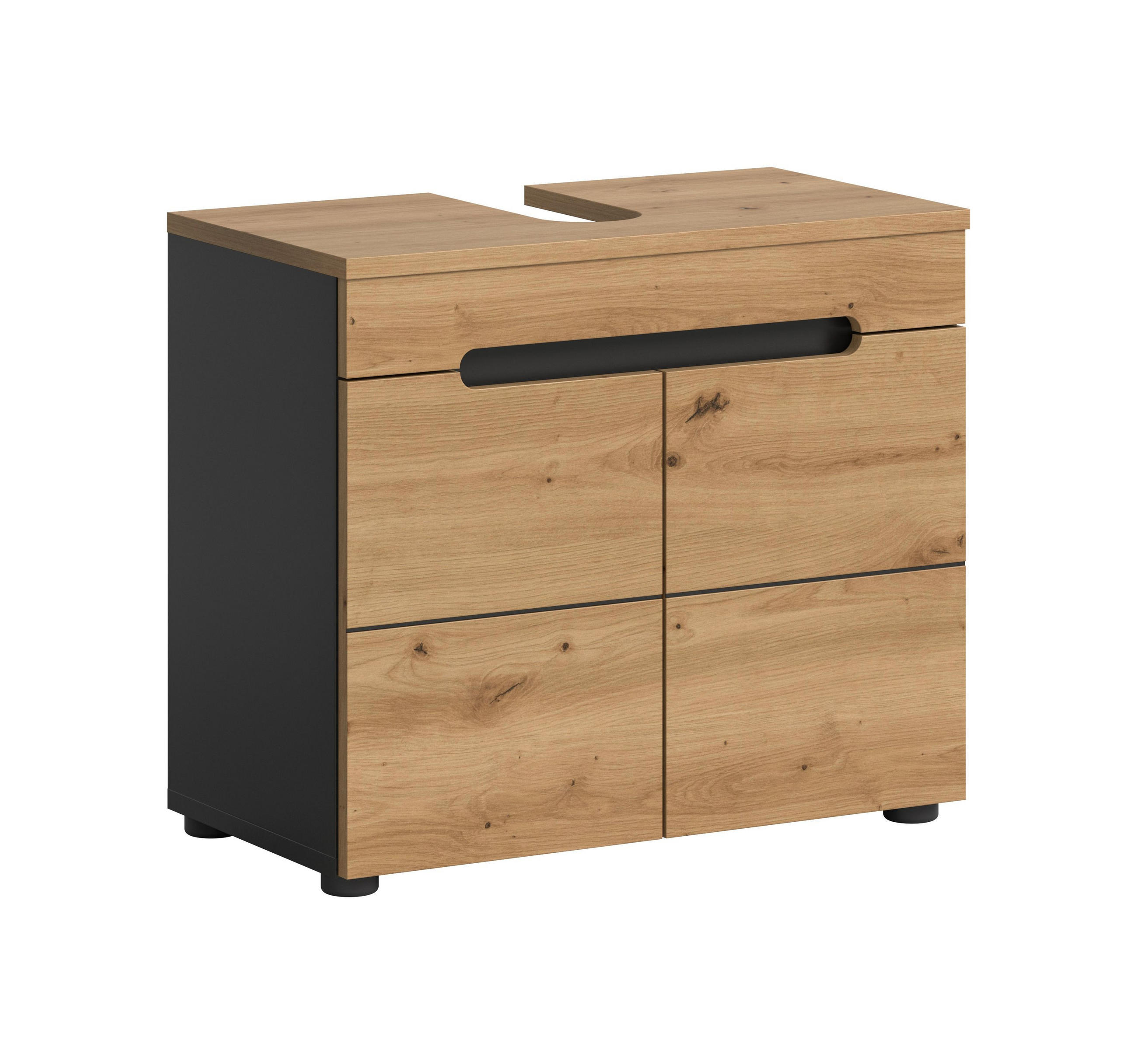 Homes & Jones Waschbeckenunterschrank Eiche Artisan 63x55x34 cm