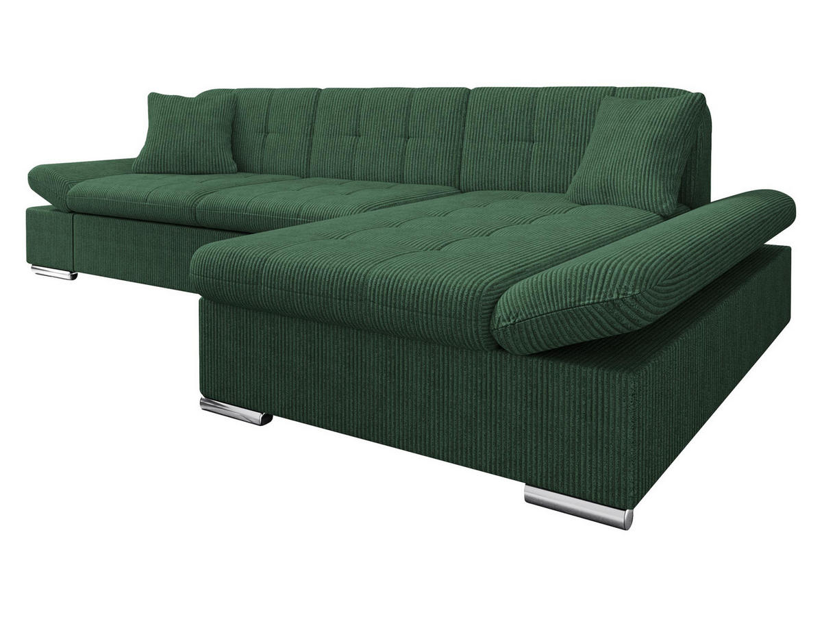 COLTAR Montana Reiat, Dreapta - verde închis, material textil/lemn (161/278cm) - MIRJAN24