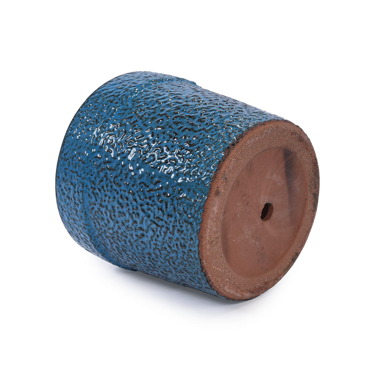 PFLANZKÜBEL großes/handgemachtes Keramikpflanztopf-Set Ø38/31/23 cm - Blau, Keramik (38.1/33cm)