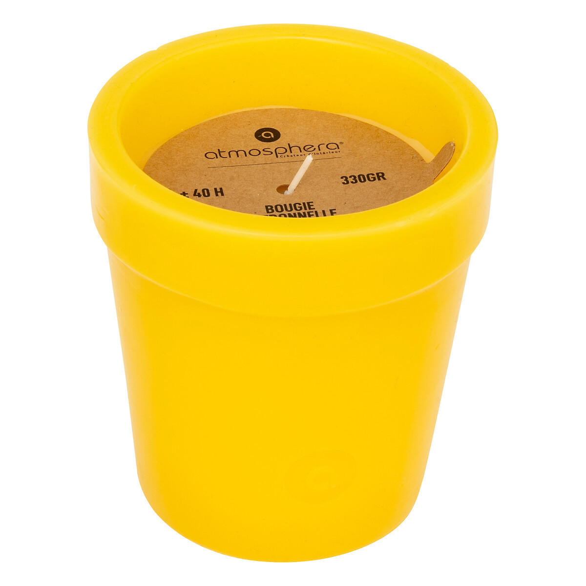 Thumbnail - Atmosphera Createur d´interieur Anti-Mücken, Gelb, Paraffin, 11.8 cm, Dekoration, Kerzen & Zubehör, Duftkerzen