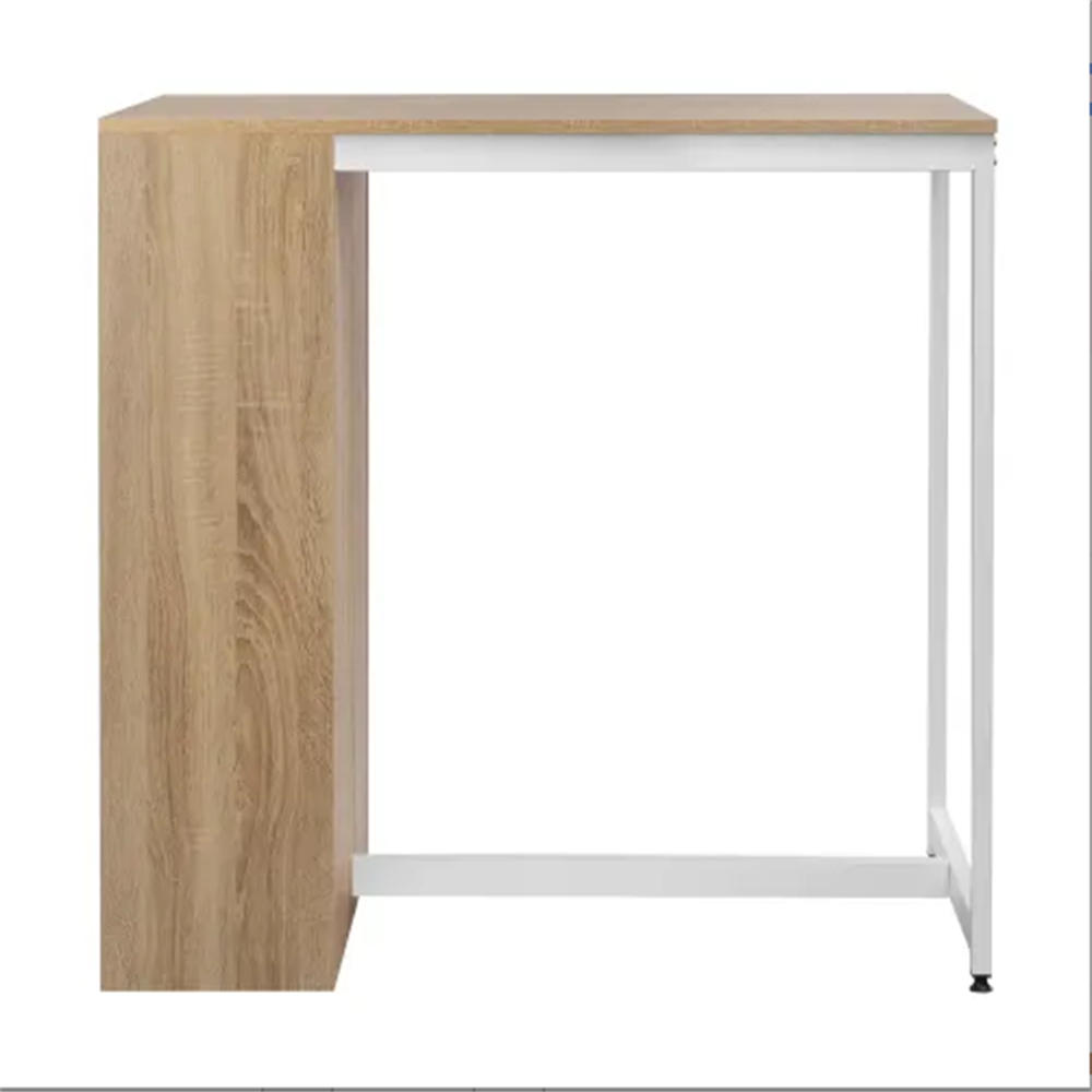 XXXLutz Bartisch Weiß, Eiche 49x91x91 cm