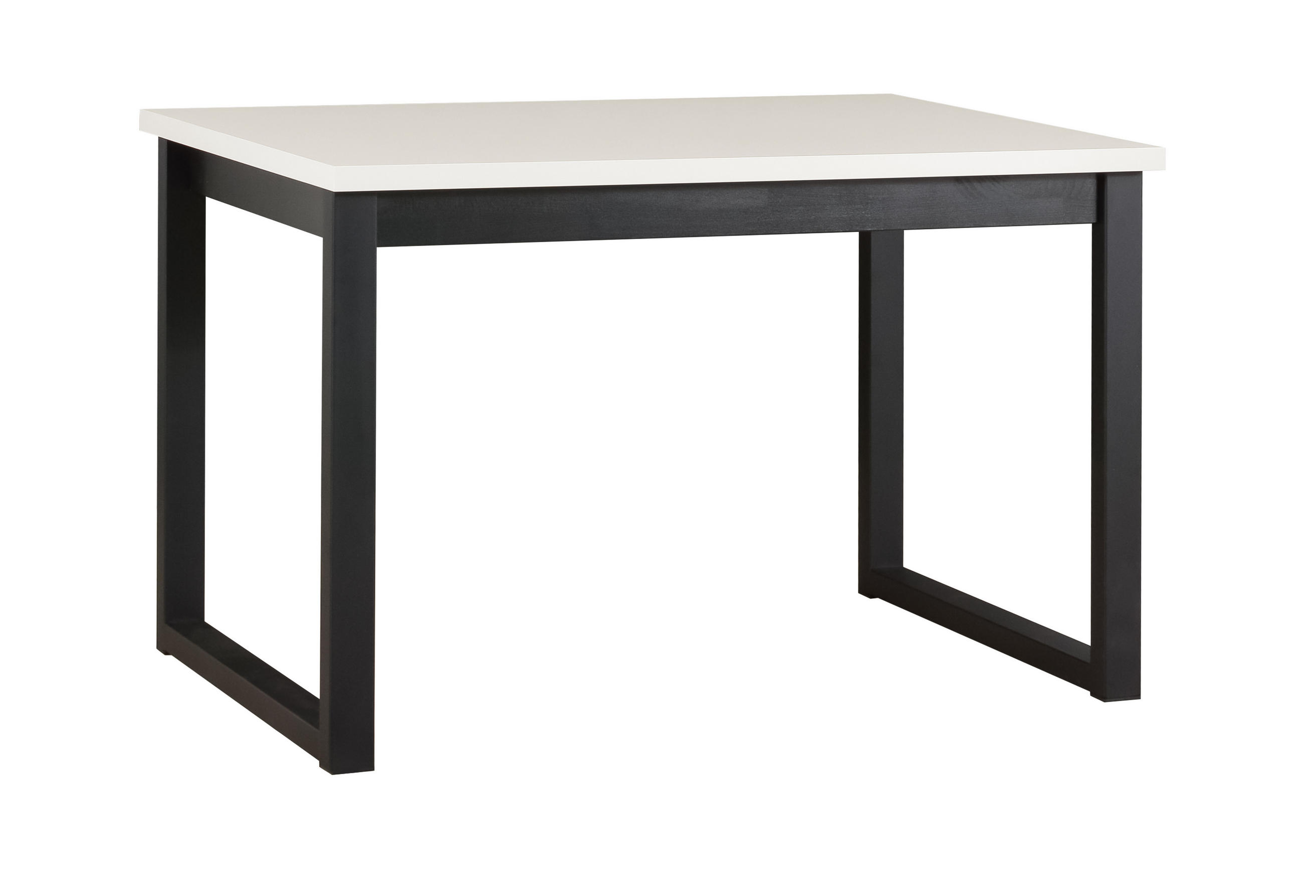 ESSTISCH Ikon 3 S - Schwarz/Cappuccino, Holz/Metall (80/120/79cm) - Leaf Design