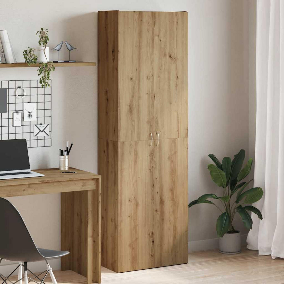 HIGHBOARD Artisan-Eiche 60/32/190 Cm Holzwerkstoff - Eiche Artisan, Holzwerkstoff (32/190/60cm) - vidaXL