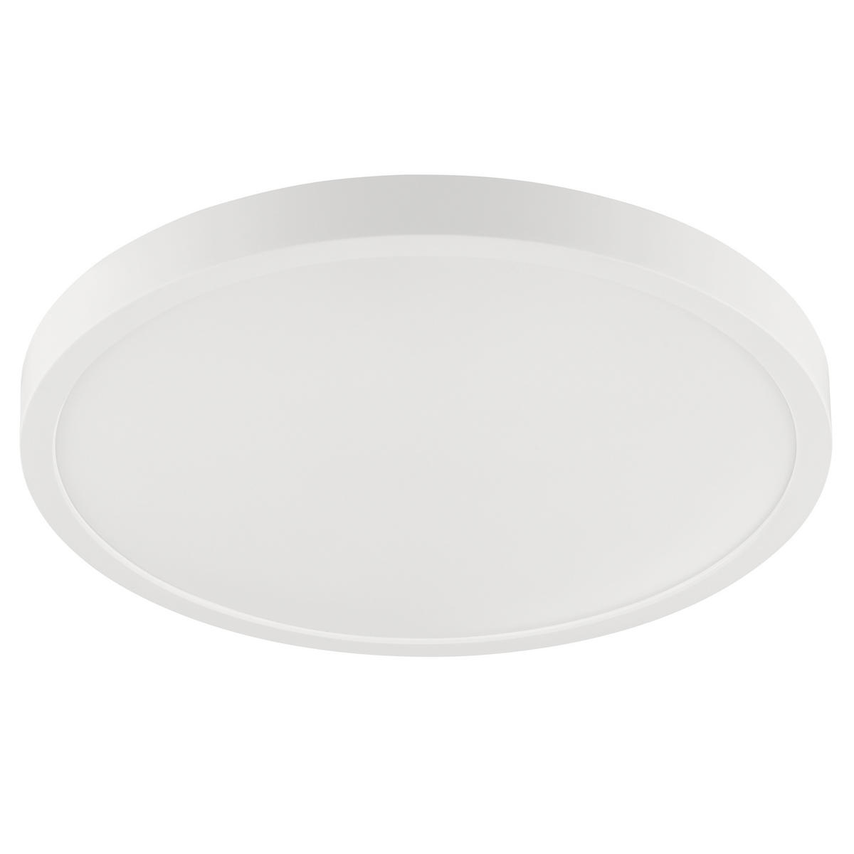 LED DECKENLEUCHTE Jade Weiß 37,5/37,5/3,1 cm - Weiß, Kunststoff (37.5/37.5/3.1cm) - Brilliant