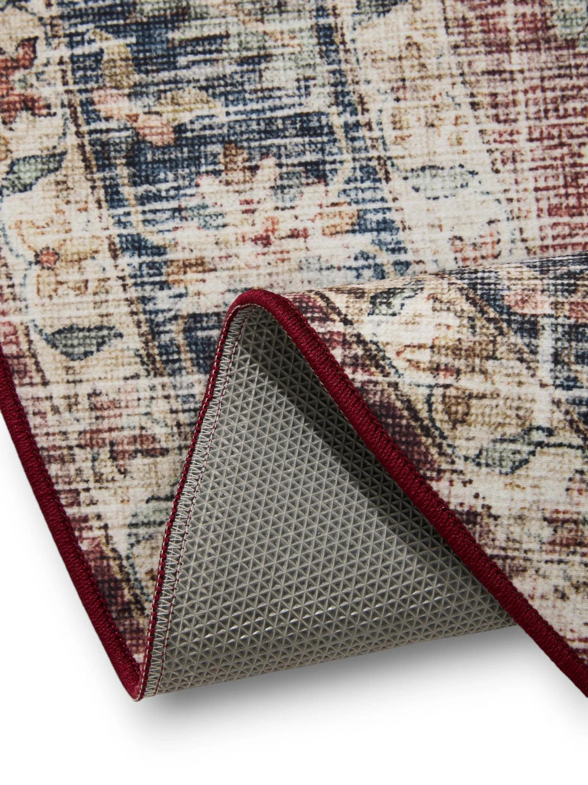 VINTAGE-TEPPICH George waschbar ø 120 cm rund - Multicolor, Kunststoff (120/120cm) - benuta
