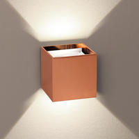 LED-WANDLAMPE Ixa Kupfer Quadratisch - Kupferfarben, Metall (10/10/10cm) - s.luce