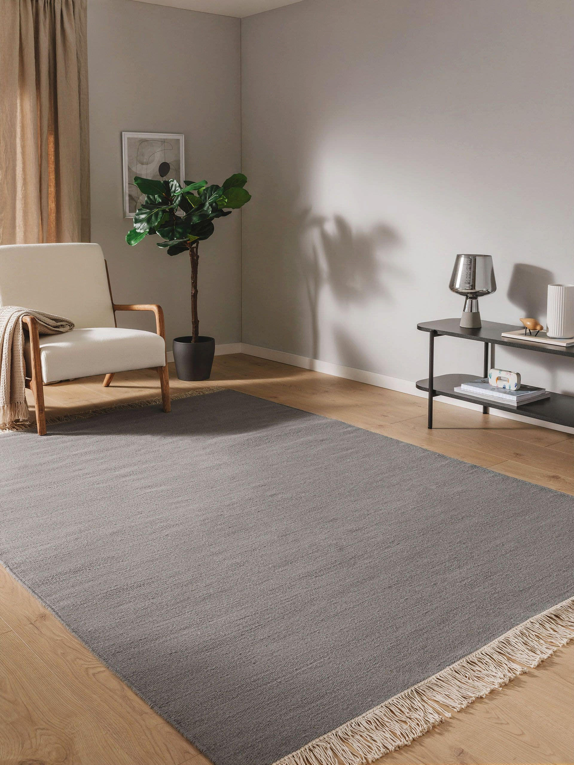 WOLLTEPPICH Liv Grau 170x240 cm - Grau, Textil (170/240cm) - benuta Pop