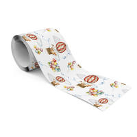 TAPETENBORDÜRE selbstklebend für Kinder LUFTBALLONS Wolken Füchse - Blau/Beige, Papier (10/300/300cm) - Muralo