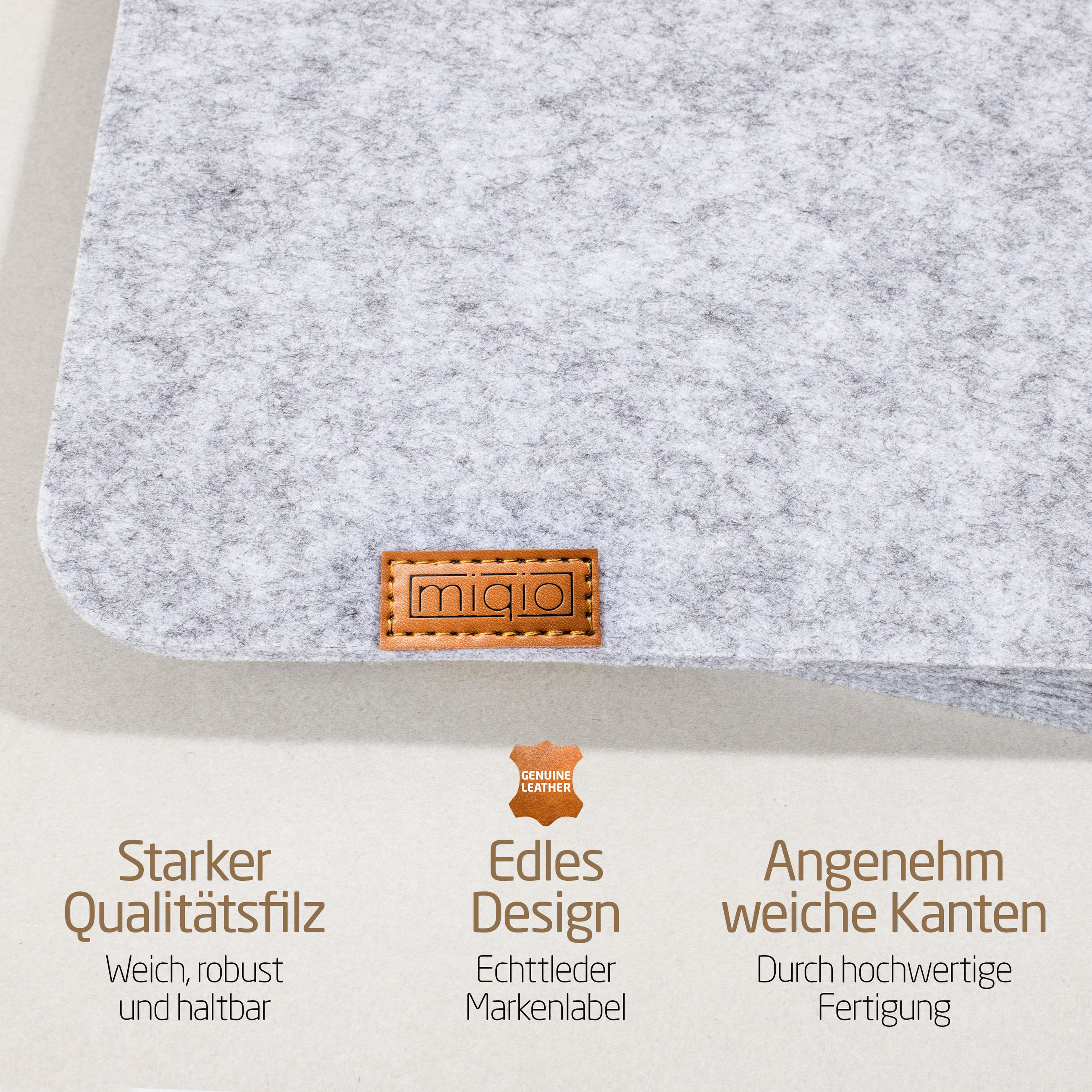 PLATZSETS Untersetzer Taschen 12er-Set - Hellgrau, Textil (44/45/3cm) - Miqio Design