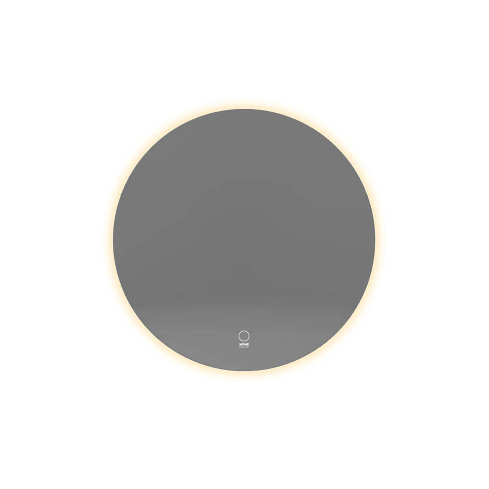 LED-SPIEGEL SILA - 80 cm - Silberfarben, Glas (80/80/3cm) - Home Deluxe