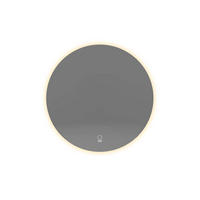 LED-SPIEGEL SILA - 80 cm - Silberfarben, Glas (80/80/3cm) - Home Deluxe