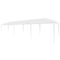 PARTYZELT 3/9 M Pe Weiss - Weiß, Kunststoff (300/255/900cm) - vidaXL