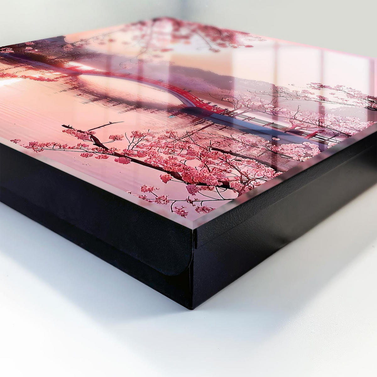 SCHLÜSSELBOX Schwarz 30x30 cm- Türöffnung nach rechts - Springbrücke - Pink, Metall (30/30/5cm) - TULUP