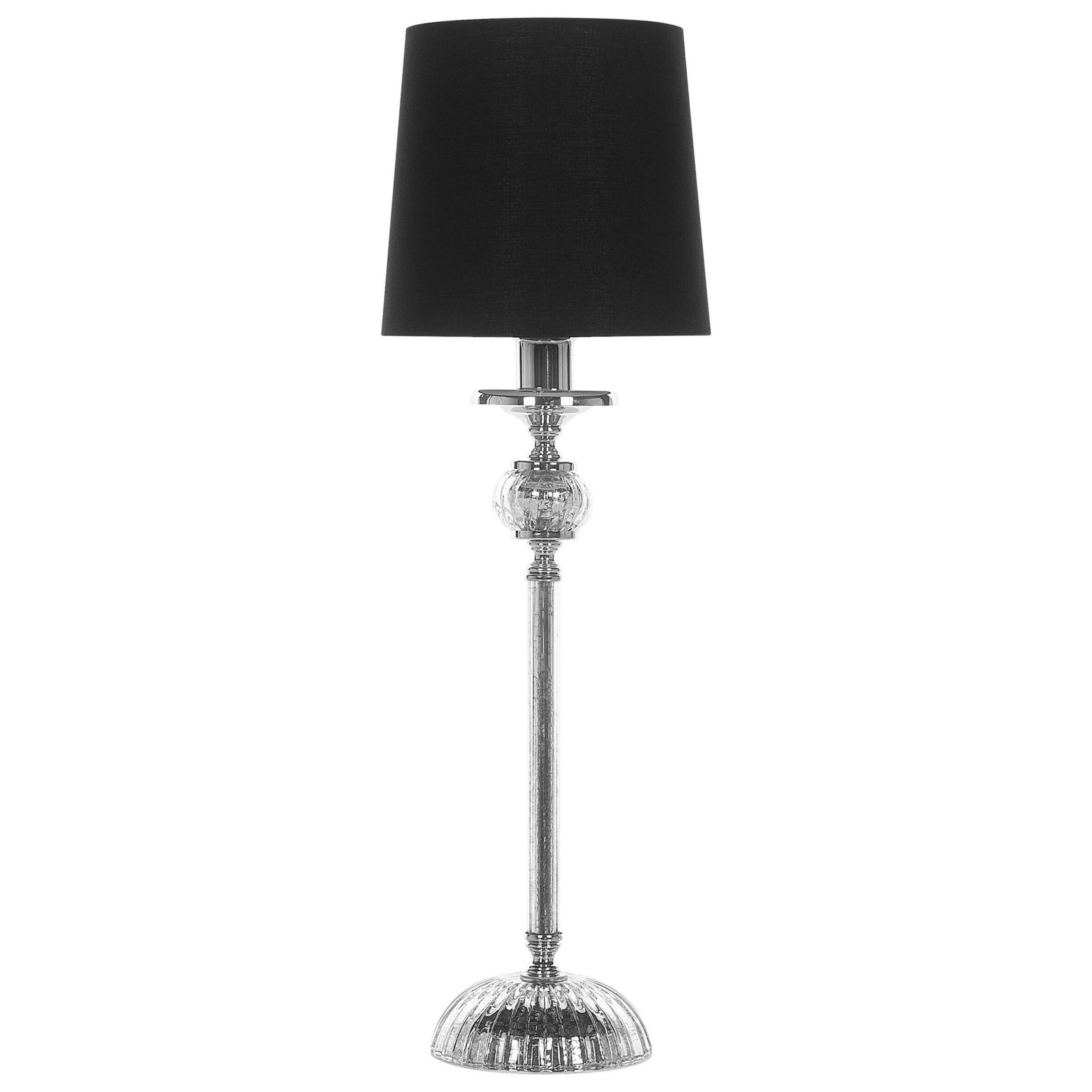 TISCHLAMPE Kubena 18/18/62 cm - Schwarz, Keramik (18/18/56cm) - Beliani