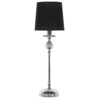 TISCHLAMPE Kubena 18/18/62 cm - Schwarz, Keramik (18/18/56cm) - Beliani