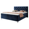 BOXBETT Enzo - Blau/Schwarz, Holz/Textil (160/200cm) - MIRJAN24