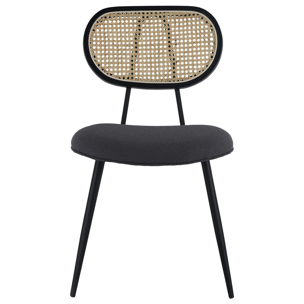 STÜHLE ELENA Grau 2er-Set - Grau, Metall (48/82/56cm) - Happy Garden