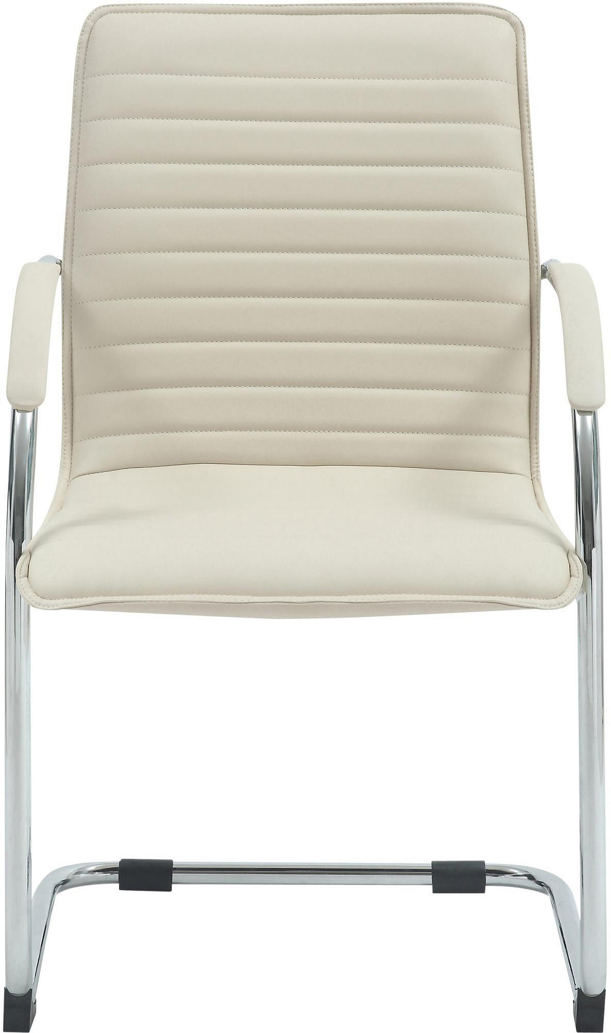 SCHWINGSTUHL 2er Set Lederlook Creme - Creme, Textil/Metall (56/95/60cm) - CLP