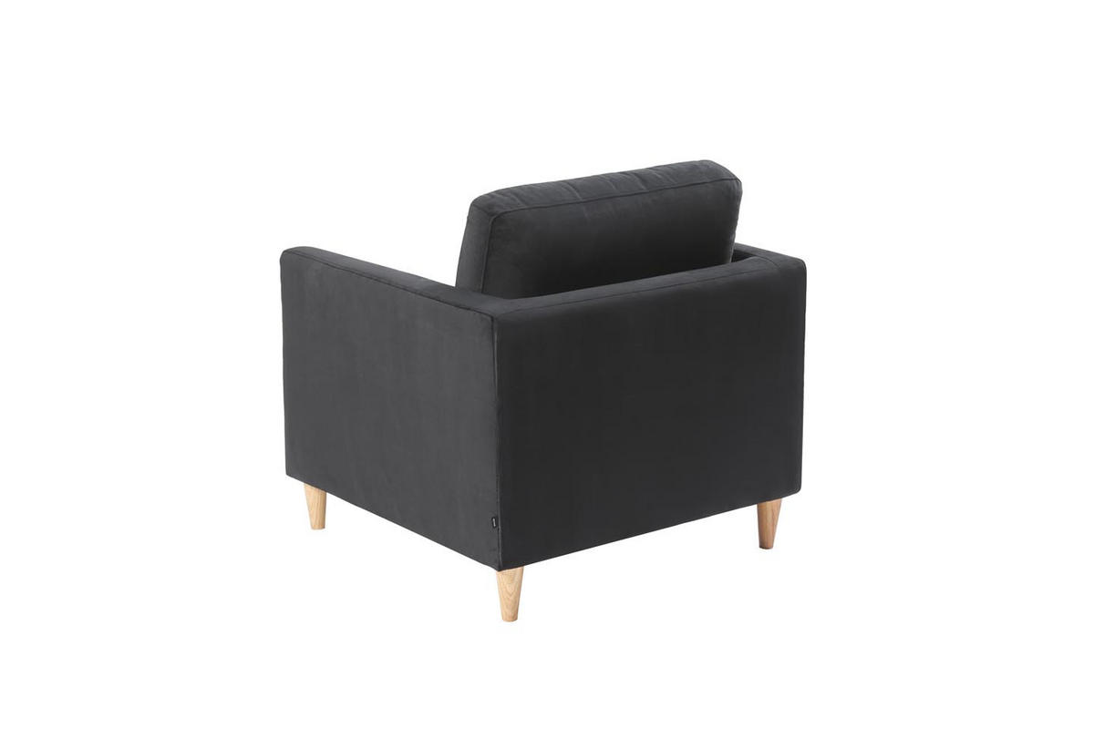 SESSEL schwarz - Schwarz, Holz (80/82/84cm) - ebuy24