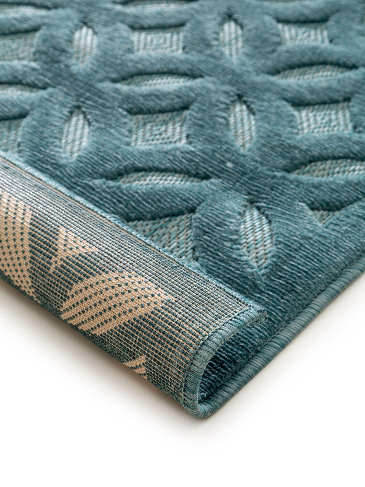 OUTDOORTEPPICH Bonte Türkis 200x290 cm - Türkis, Textil (200/290cm) - benuta Nest