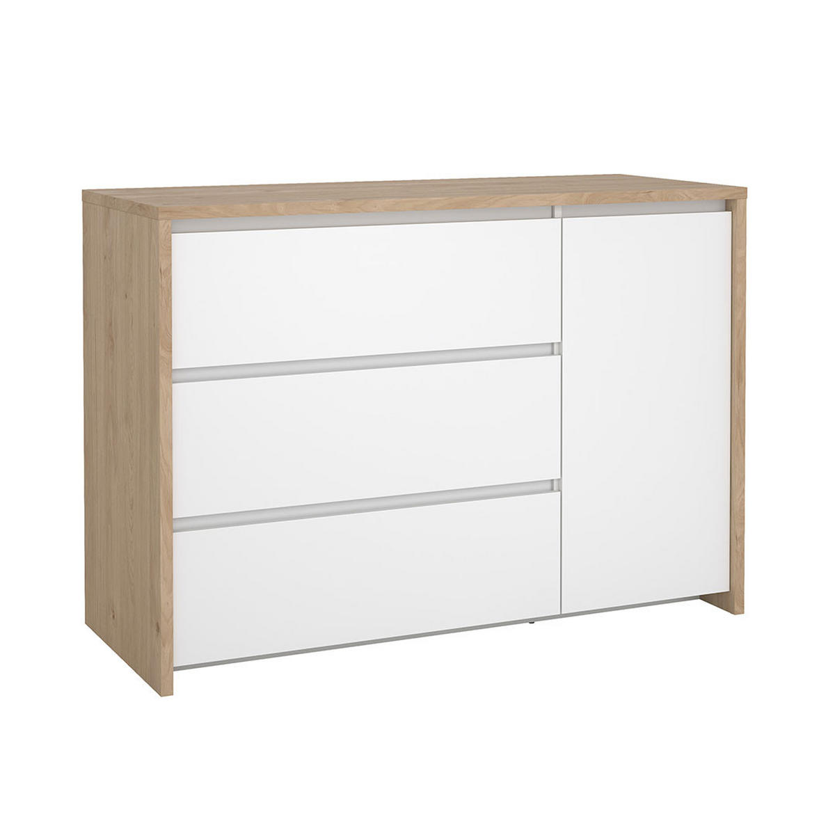 KOMMODE, Next, Weiß, Holzwerkstoff, 119 x 48 x 84 cm - Weiß, Holzwerkstoff (119/84/48cm) - ebuy24