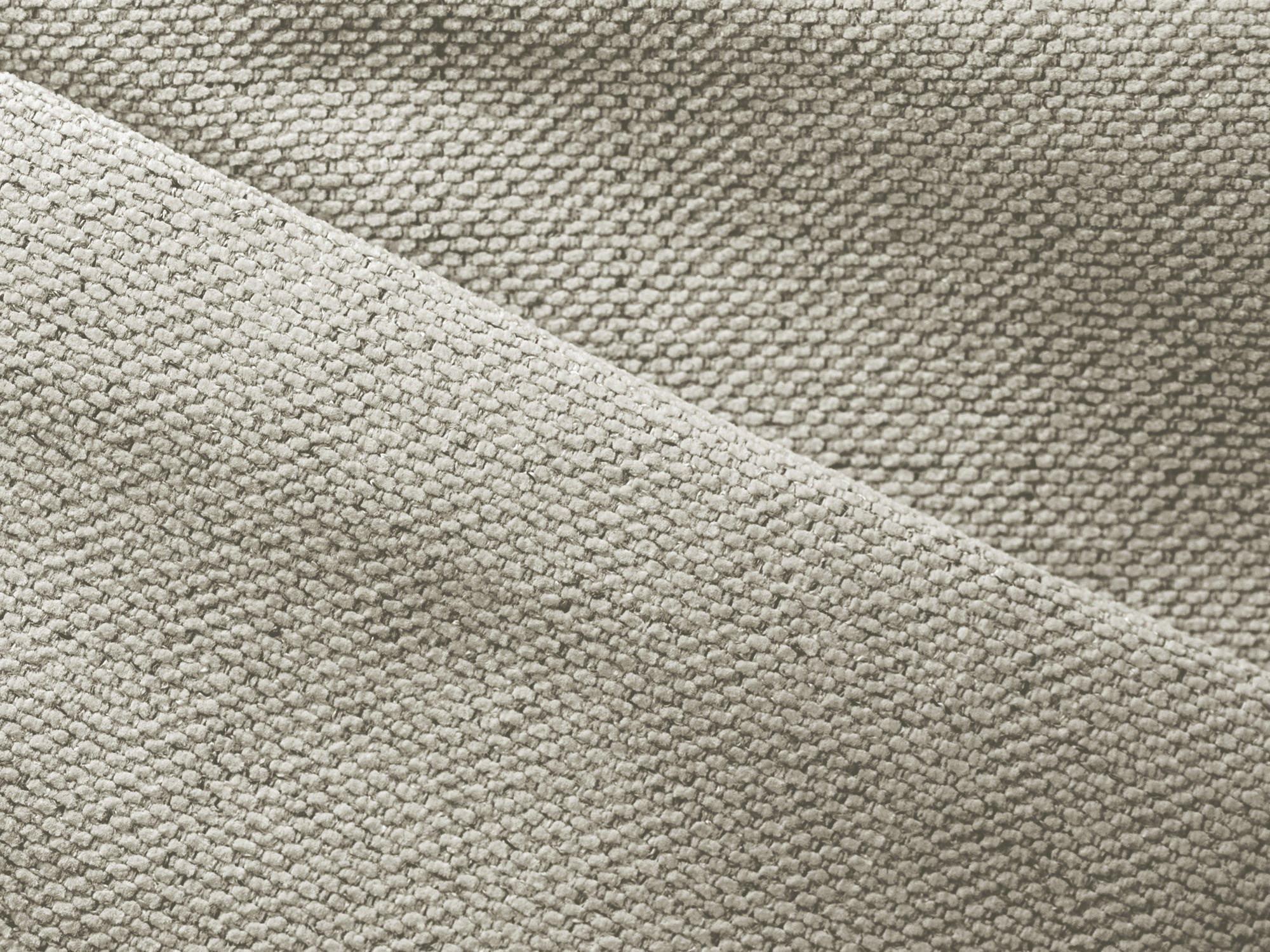 Thumbnail - Makamii Ecksofa, Creme, Textil, 3-Sitzer, Füllung: Schaumstoff, L-Form, Ottomane rechts, 224x167 cm, Made in EU, Wohnzim...